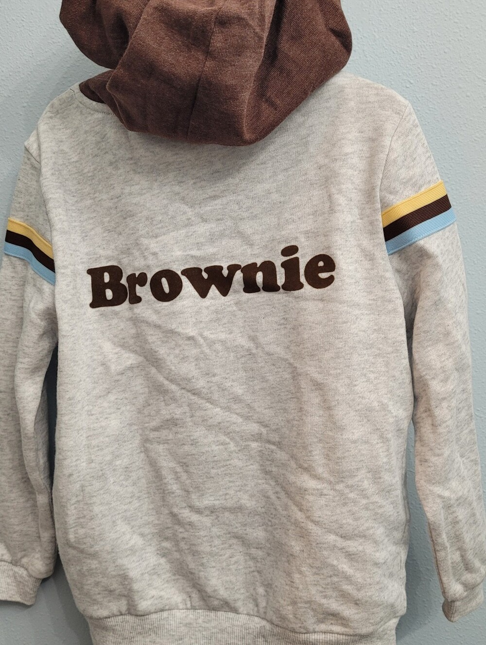 Kids Light Gray Sweatsuit By Girl Scouts For Brownies Size 6 -6x - Picture 2 of 3